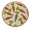 Isaac Mizrahi Easter Carrots Spring Beaded Round 15" Diameter Charger Placemat 