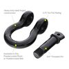 Smittybilt 13047B D-Ring Shackle 3/4" Threaded Pin 4.75 Ton Rating Black