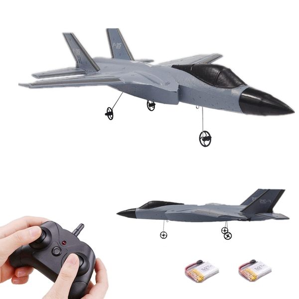 Vecktodisy RC Plane,2 Channels Remote Control Airplane,RC Airplane F35,Remote Control Plane for Kids Adults Beginner,Rc Aircraft,Rc Jet Made of Foam