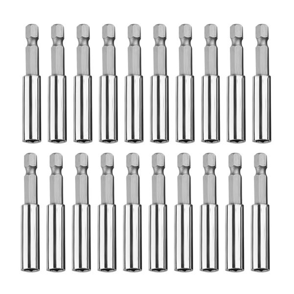 20 Pack Magnetic Impact Screwdriver Extension Drill Bit Tip Holder 1/4 Hex Shank