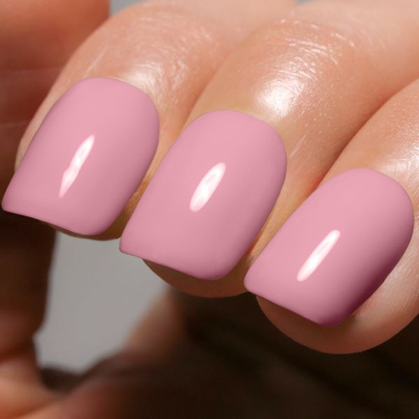 Imtiti Light Pink Gel Nail Polish, 15ml Baby Pink Color Gel Polish Soak Off LED Nail Polish Gel Nail Art Design Manicure Salon DIY at Home 1Pcs