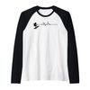 Wakeboarden Heartbeat Wakeboarder Silhouette Raglan