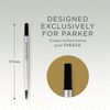 Parker Rollerball Pen Refills | Medium Point | Black QUINK Ink | 12 Count