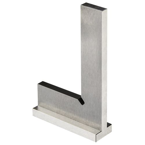 Precision Machinist Square 4 Inch Engineer Square 90 Degree Right Angle Ruler Ground Hardened Steel with Seat 100x70mm(4x2.8 inch)