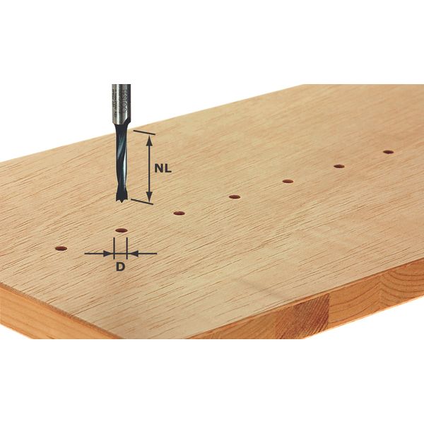 Festool Broca para clavijas HW S8 D5/30 Z