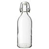Bottle with stopper, clear glass, 0.5 l