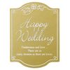 WED-2S Gift Stickers Happy Wedding Gold (60 Sheets)