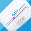 Flosser Replacement Tips for Waterpik Water Flosser, Reach Flosser Refill Heads Replacement Heads for Waterpik, Compatible with Waterpik Oral Irrigator & Dental Flosser, Orthodontic Tips