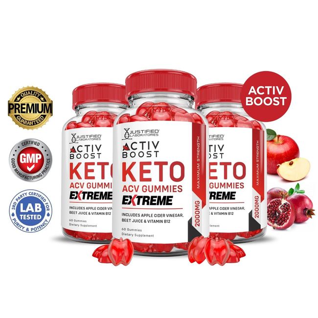 Activboost Activ Boost Extreme Keto ACV Gummies 2000MG 180 Gummys