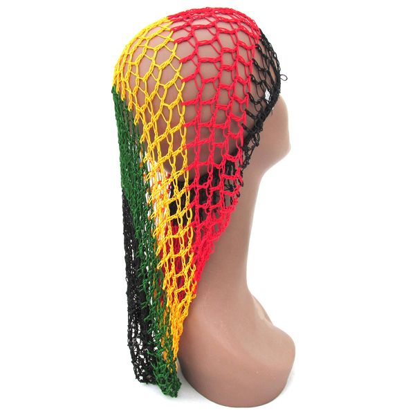 Extra Long Hair Net Snood - Rasta