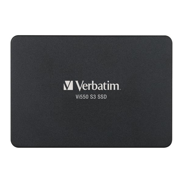 Verbatim Vi550 S3 SSD, internes SSD-Laufwerk mit 512 GB Datenspeicher, Solid State Drive mit 2,5'' SATA III Schnittstelle und 3D-NAND-Technologie, schwarz