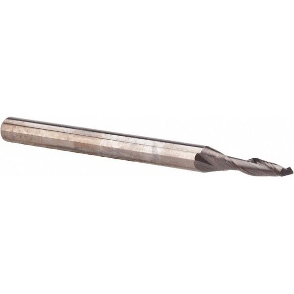 Melin Tool 2mm Diam, 8mm LOC, 2 Flute, 90� Point Angle, Solid Carbide Drill M...