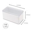 Mask Storage Case, Antibacterial, White, I-593