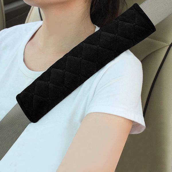 2 Pcs Soft Auto Car Seat Belt Cover Seatbelt Shoulder Pad for More Comfortable