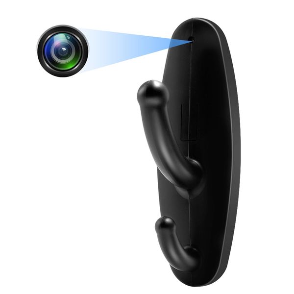 UYIKOO Small Camera, Hidden Camera, Hook-shaped Camera, 1080P Image Quality, 256 GB Card Compatible, 130 Minutes of Time Recording, Motion Detection, Spy Camera Overwrite Recording, Indoor Security,