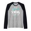 Sewing Design Gift - Sewing Solves Them All! Raglan Baseball Tee