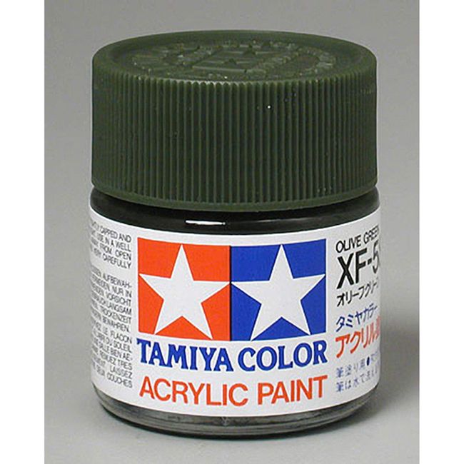 TAMIYA America, Inc Acrylic XF58, Flat Olive Green, TAM81358