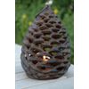 Esschert Design Pinecone Votive Holder, Large, Brown,Candle Holders