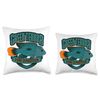 Green Terror Cichlid Rivulatus Cichlid Throw Pillow