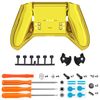 eXtremeRate Replacement Bottom Shell Case for Xbox Elite Series 2 Controller, DIY Custom Chrome Gold Back Housing Shell Cover for Xbox Elite Series 2 Core Wireless Controller Model 1797- No Controller
