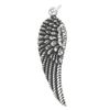 Sterling Silver Double Sided Left Angel Wing Charm or Pendant
