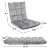 Adjustable Floor Chair Folding Sofa with Back Support Gaming Chair for Relax