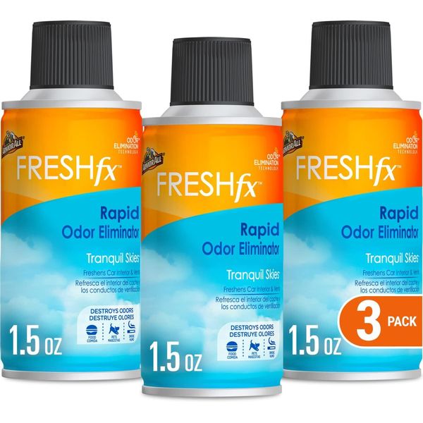 Armor All RAPID ODOR Eliminator, Tranquil Skies, 3 Packs