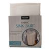 Dependable Industries Fabric Sink Skirt Diamond Stitch White