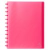 Exacompta - Ref 86355E - PP Translucent Repositionable Display Book - Suitable for A4 Documents, 30 Pockets, 60 Viewing Pages, Removable Pockets - Red