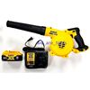 Dewalt DCE100 20V Cordless Blower, 2) DCB205 Battery,Charger 20 Volt MAX Compact