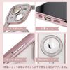 ZENIX DESIGN TECH iPhone 16 Case, MagSafe Compatible with Ring, Smartphone Ring, Stand, Sparkle, Shockproof, ZX-Sparkledge (Silver)