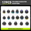 28Pcs Cooling System Radiator Pressure Testing Pump with Hose Car Pickup SUV Red