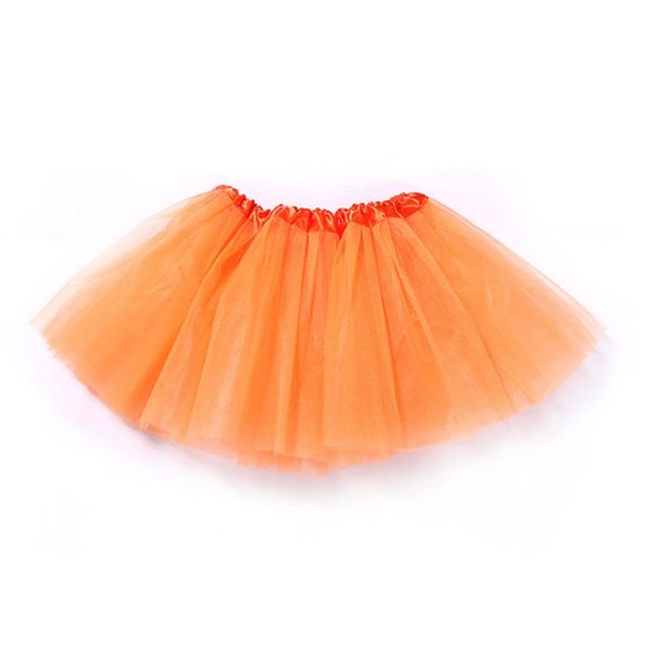 Women Tutu Colorful Running Skirts Rave Costumes Tutus, Classic Skirts Party Favor Orange