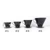 Size 4 Plastic Coffee Filter Dripper Cone, Flat Bottomed by EDESIA ESPRESS