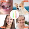 Ouligay 4 Pieces Tuft Toothbrush Tufted Brush End Tuft Tapered Trim Toothbrush Soft Gap Toothbrush for Orthodontic Braces Single Compact Interdental Interspace Brush for Detail Cleaning