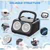 Portable Automatic Bubble Machine, 20000+ Bubbles Per Minute, Dual Fan Design, Black