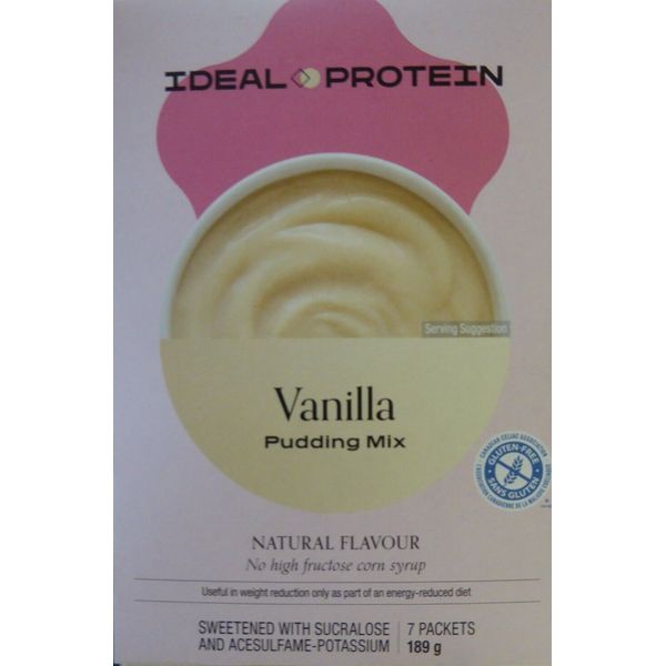 Ideal Protein VANILLA PUDDING MIX( 2 BOXES OF 7)