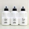 [Black] Round Multi-Bottle 28.7 fl oz (800 ml), Initial Design Label, Set (Refill Bottle, Refill Container, White, Bottle, Detergent, Laundry, Laundry Detergent)