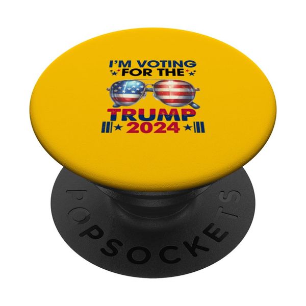 I'm Voting Trump 2024 Sunglasses Design PopSockets Swappable PopGrip