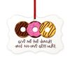 CafePress I Love Donuts! Scroll Ornament 4" x 2.75"