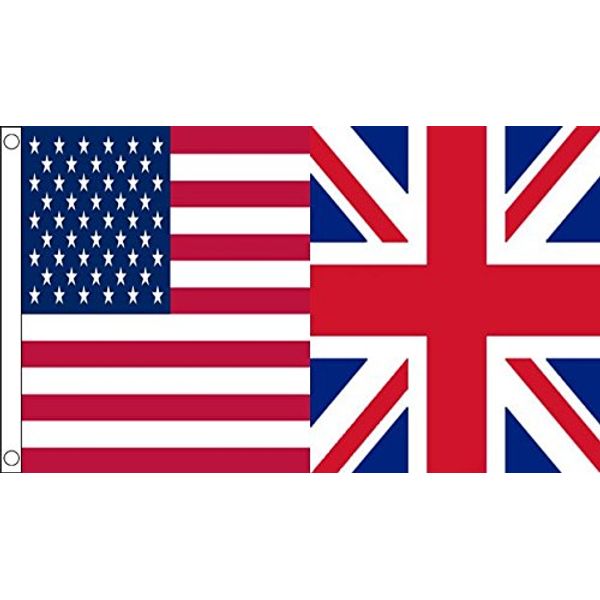 USA and UK Friendship Flag 6ft x 3ft