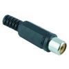 Black Insulated RCA Phono Socket Pack of 10