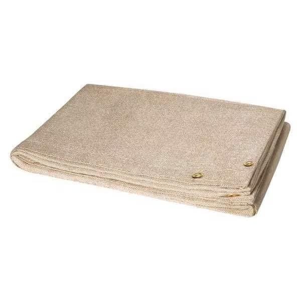 Welding Blanket, 6 ft. W, 6 ft., Tan, Mfr: 372-6X6-A