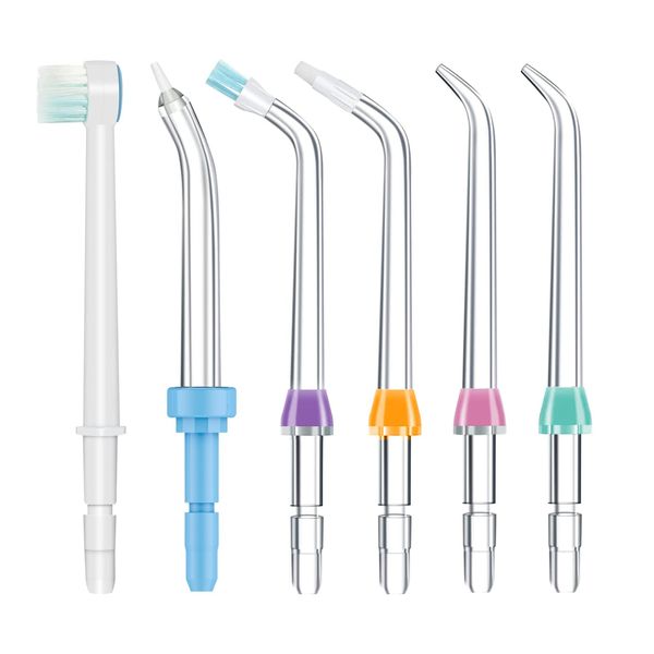 6pcs Oral Irrigator Nozzle Set Replacement Jet Tips Kit, Classic Jet Tips Waterpik' Replacement Parts