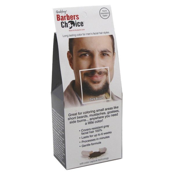 Godefroy Barbers Choice Beard Color #1103 Dark Brown (3 Pack)