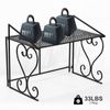 2 Tiers Microwave Oven Rack Stand Countertop Kitchen Utensils Tableware Storage