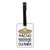 Gift Base Nacho Average Cleaner Visual Luggage Tag with Black Strap