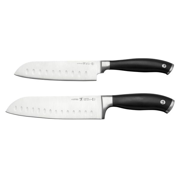 HENCKELS Forged Elite Razor-Sharp 2-Piece Santoku Knife Set, German Engineered Informed by 100+ Years of Mastery