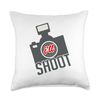 I'll shoot photography digital camera for photographers Throw Pillow