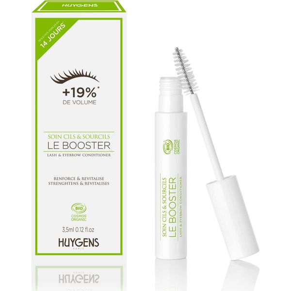 HUYGENS - Eye Lash & Brow Conditioner - Organic Certified - Revitalizing treatment with castor oil- Gentle alcohol-free formula - 3,5ml - Vegan - Made in France